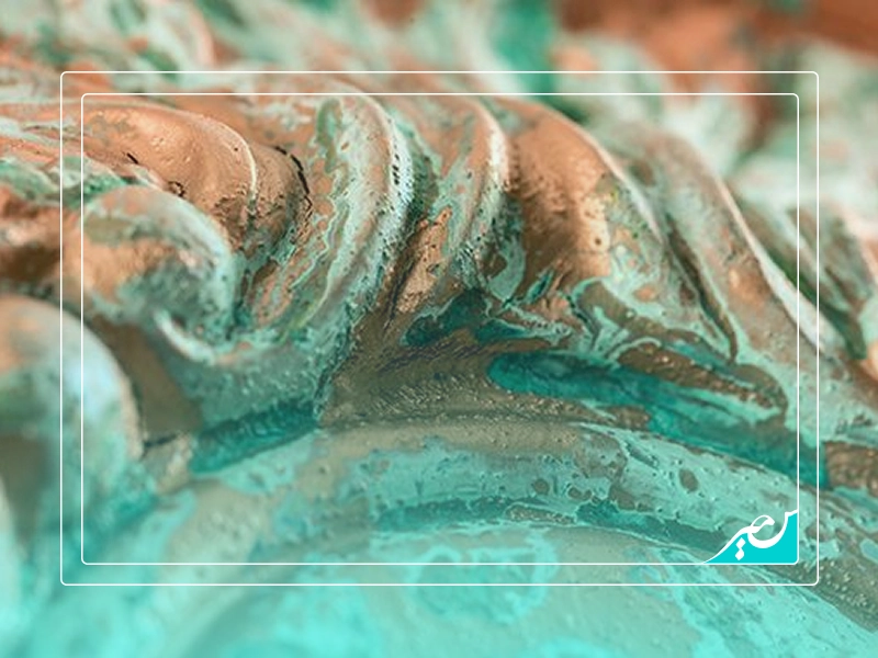 پتینه کاری روی دیوار گچی